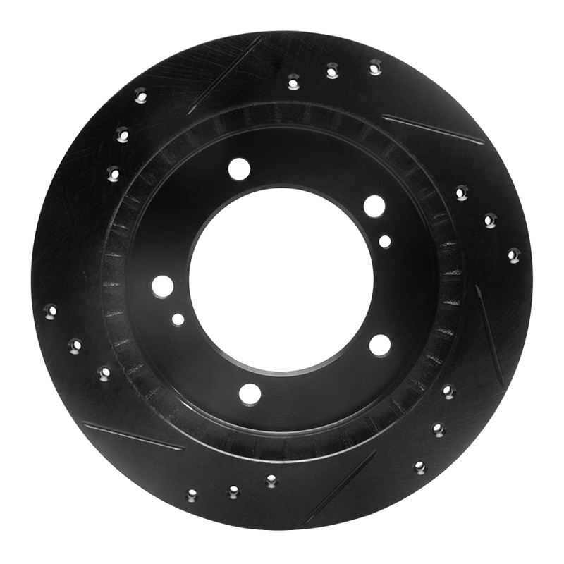 Chevrolet Tracker Brake Rotor (1) - Front Right - R1 Concepts - Drilled & Slotted - Black - `99-`04